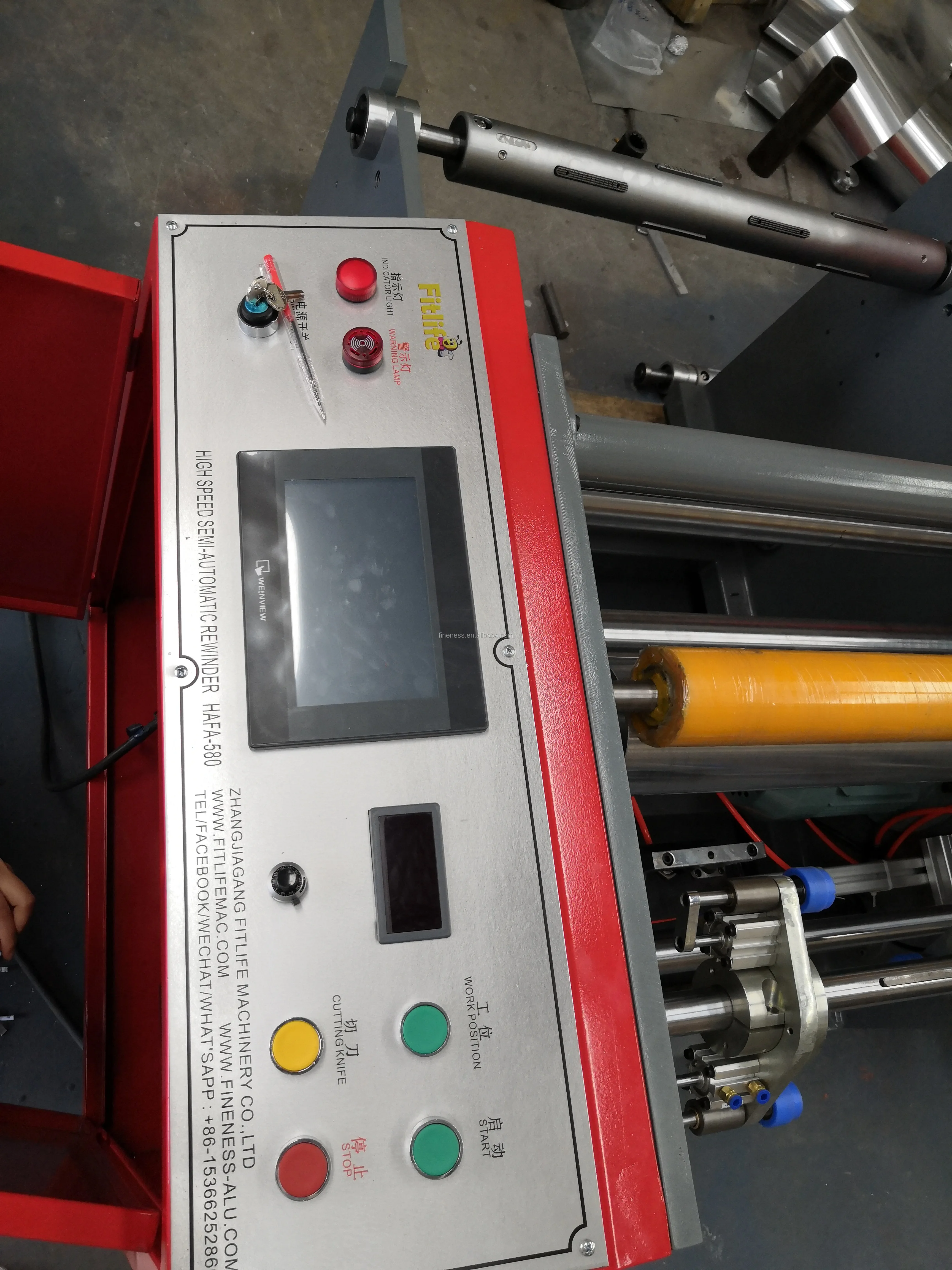 China Factory Aluminum Foil Roll Rewinding Machine Hafa580 Buy