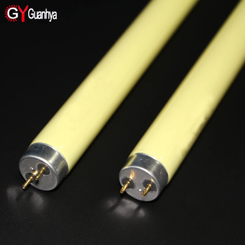 Board Darkroom Yellow Light Uv Lamp 20w T8 Fluorescent Yellow Safety