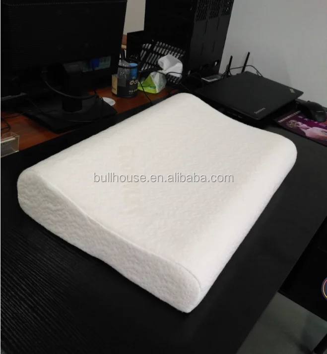 Premium Cool Gel Memory Foam Neck Pillow Soft Cushion Car Travel Health Care 4Lb