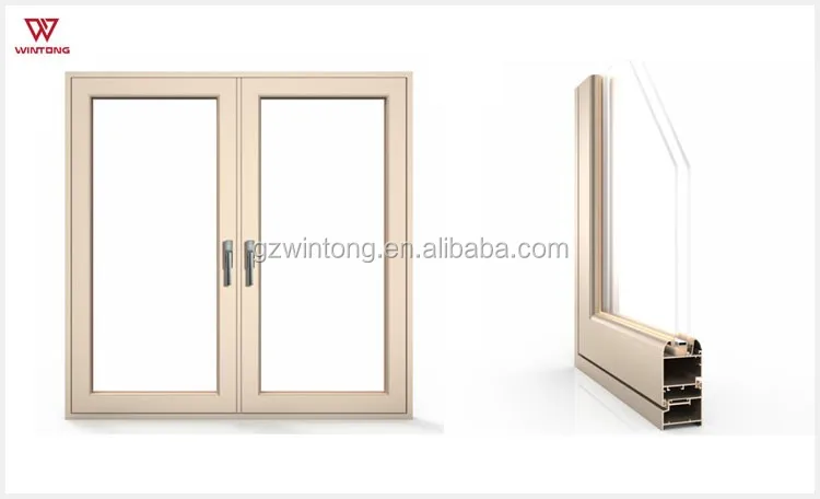 American Style Lifting Window Waterproof  Aluminum Frame Side Hung Casement Window Door Exterior For Home