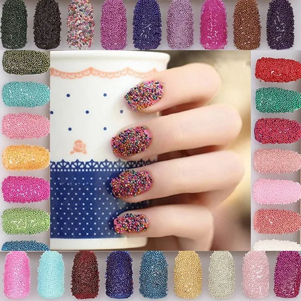 3d Diyカラフルネイルアートグリッタービーズキャビアネイル Buy ネイルグリッター ネイルビーズ Product On Alibaba Com