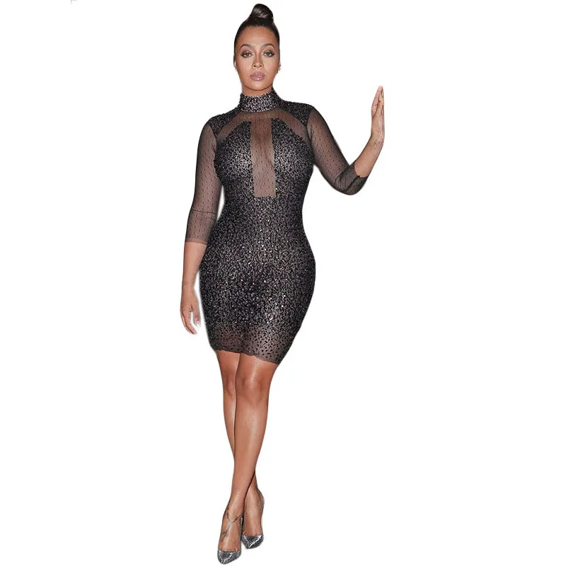 transparent bodycon dress
