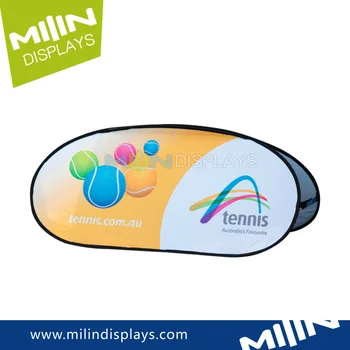 Horizontal Pop Up Floor Standing A Frame Roll Up Flex Banner Stand