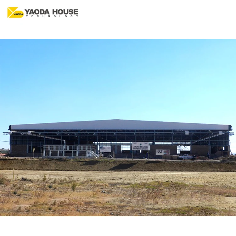 Inexpensive big size house prefab prefabricated container storage warehouse in Rwanda
