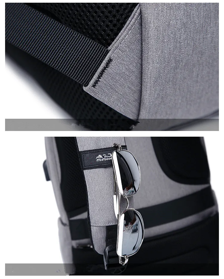 Wholesale 2019 Designer Unique Gray Black Vintage Laptop Backpack Bag