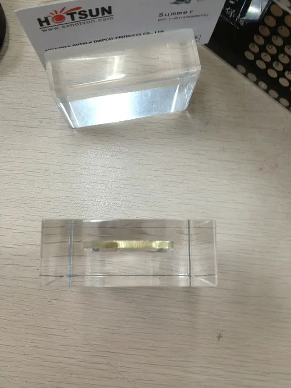 Clear Resin Embedment Coin/plexiglass Coin Paperweight Buy Resin