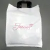 custom design logo print LDPE/HDPE soft loop handle bag for shopping