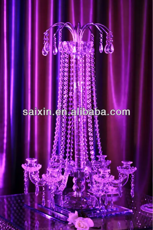 New ! Red 9 Arms Candelabra For Home Decoration Buy Red Glass