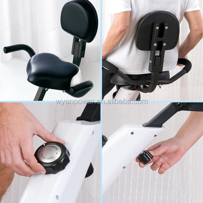 exercise bike while sitting in chair