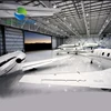 prefabricated steel structure hangar construction with strong seismic proof and rain resistance