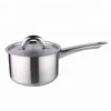 HUANGHE Factory 16cm stainless steel sauce pan with lid 1.8L korean pot cookware kitchenware china