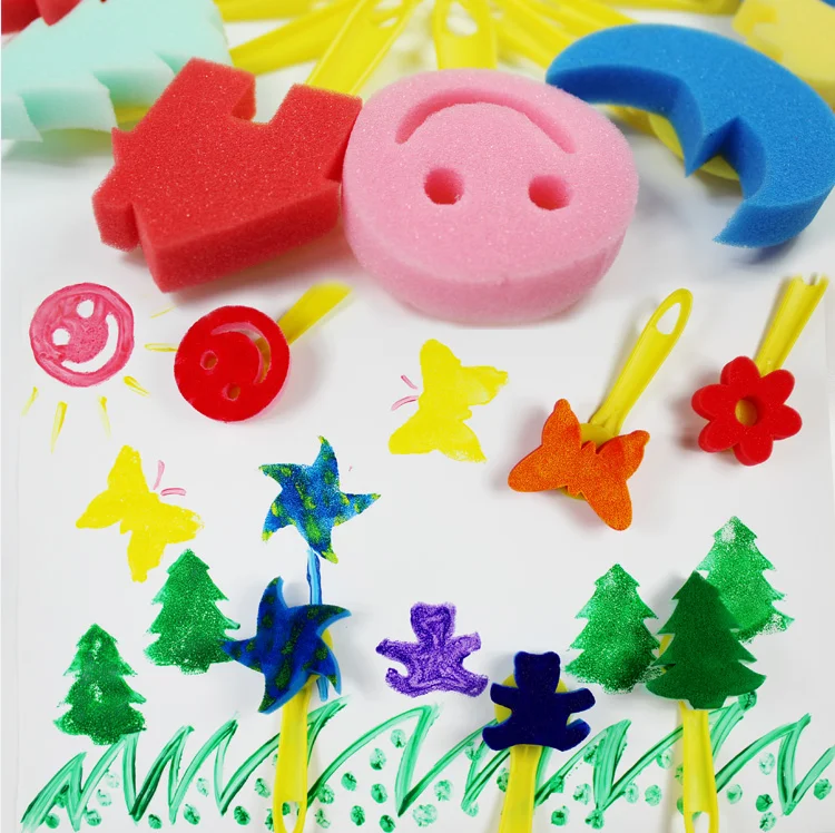 Mini Diy Hobby Acrylic Art Craft Plastic Handle Foam Paint Roller Buy