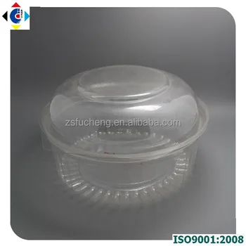 clear plastic round boxes