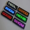 easy programmable mono color display LED electronic name badge