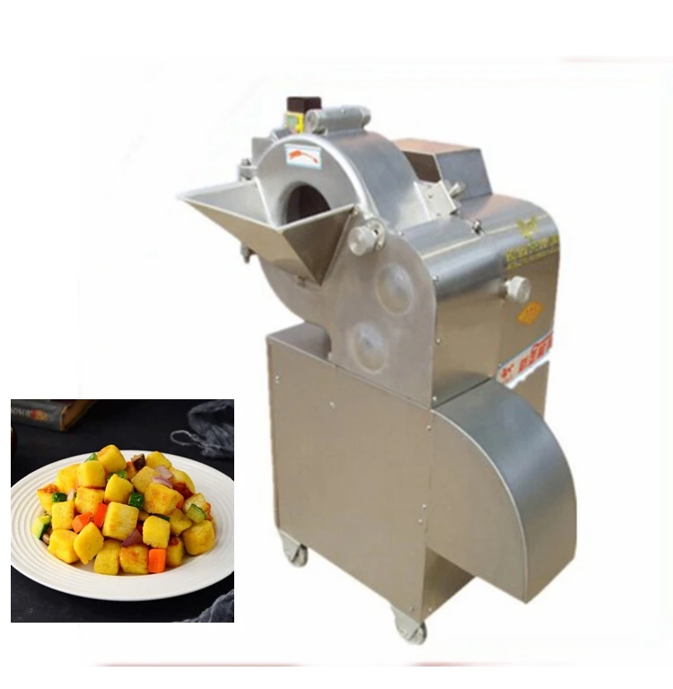 Electric Vegetable Okra Cube Cutting Chopper Slicer Machine Vegetable ...