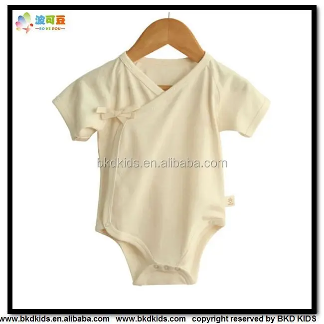 Bkd Nature Color Baby Clothes Kimono Organic Bamboo 2023 Summer Short