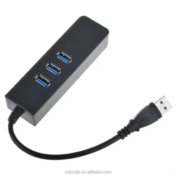 Multi Function 3 Port Usb 3.0 Hub To Gigabit Lan Card Adapter With Hub ...