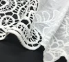 Custom made high quality water-soluble cotton fabric, hollowed pure cotton embroidered lace punched embroidery fabric