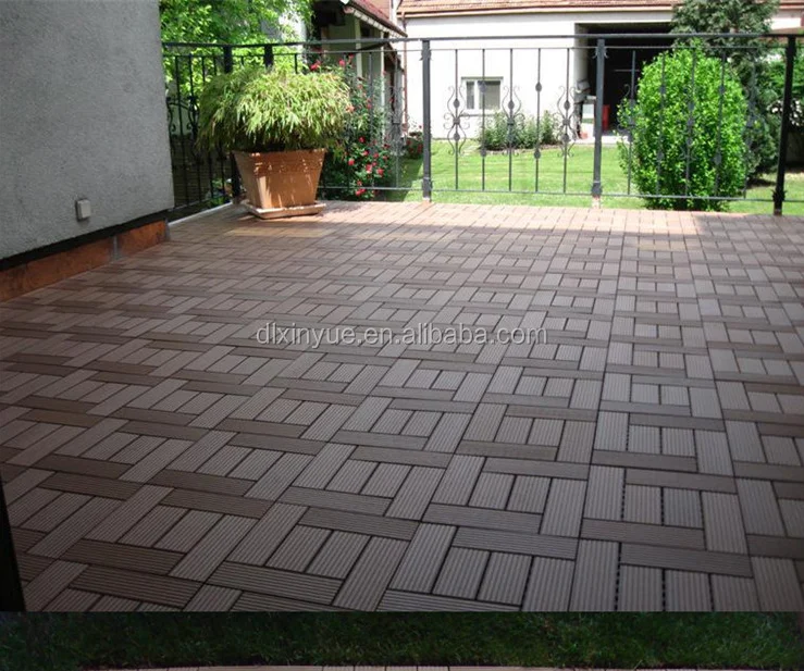 durable interlocking anti-uv wood plastic composite Diy decking floor wpc diy tiles high quality wpc decking floor