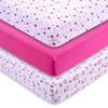 Newest design professional eco-friendly comfortable antibacterial fitted pack n play playard crib sheets set
