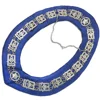 Masonic Regalia Past Blue Lodge Collar Silver Chain Collar with Jewels for The Free Mason