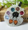 heat transfer rhinestone colorful acrylic ABS beads iron on patches for garment