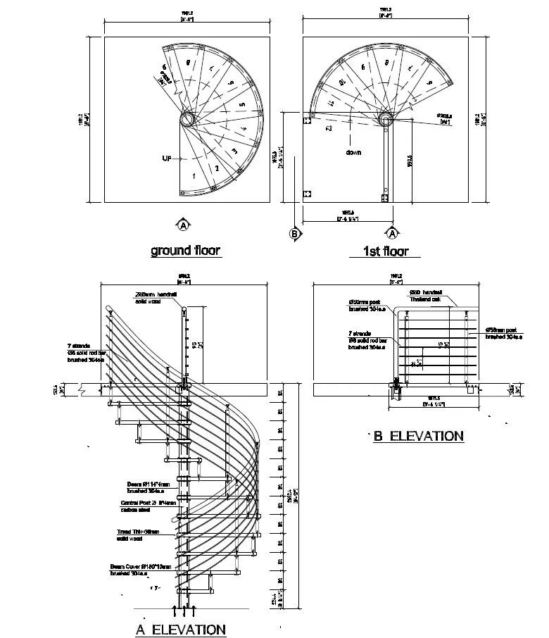 Outdoor Used Spiral Staircase Price/modern Prefabricated Spiral Stair ...