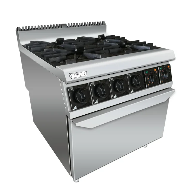 Stainless Steel Commercial Cooking Equipements/ Gas Range With 4 Burner