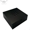 Large Plastic Laser Crystal Light Black Square LED Base for Crystal Cube Decoration