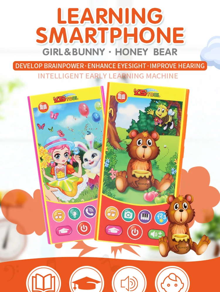 Wholesale battery operated learning baby phone toy