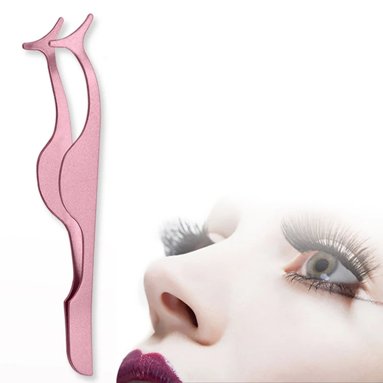 eyelash extension tweezers fake lash makeup applicator curler