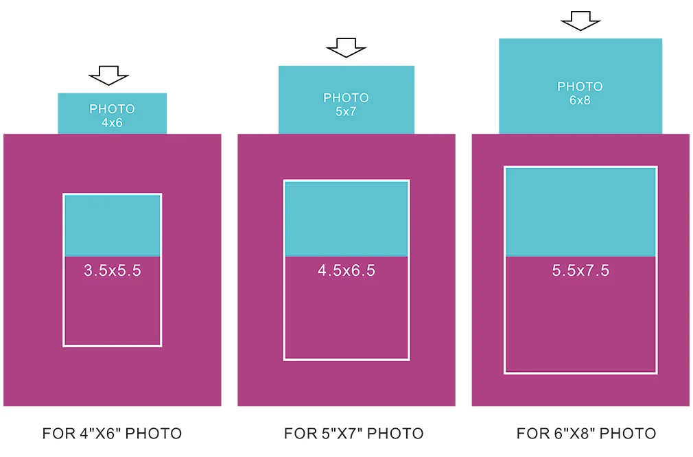 Foto montaje Marfil para caber Marco de Foto 5 X 7 para el tamaño de imagen 4 X 6 Paquete de 10 