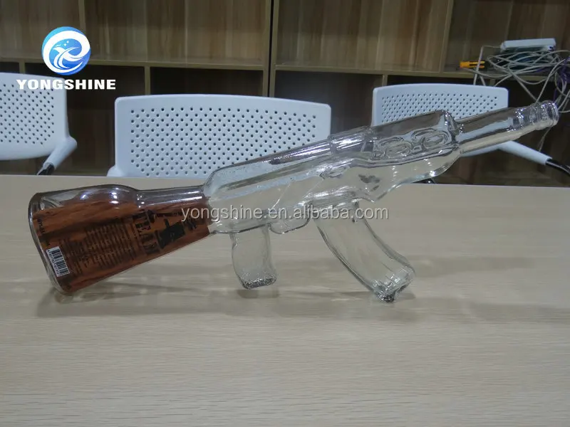 Ak47 Gun Shaped Glass Bottle Buy Gun Shaped Bottle,Glass Bottle Gun