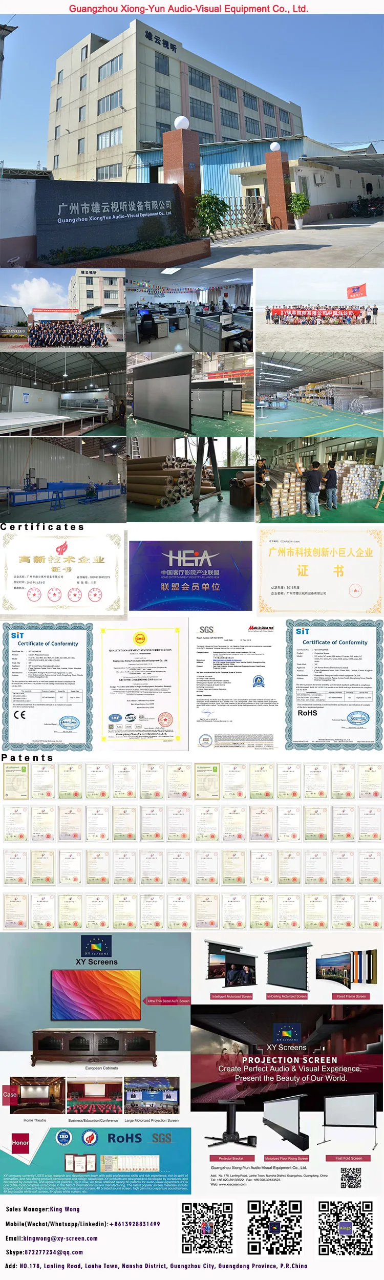 180 Inch Portable Projector Screen Outdoor Fast Fold Floor Stand Front ...