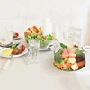 Food storage containers transparent modern borosilicate glass kitchenware