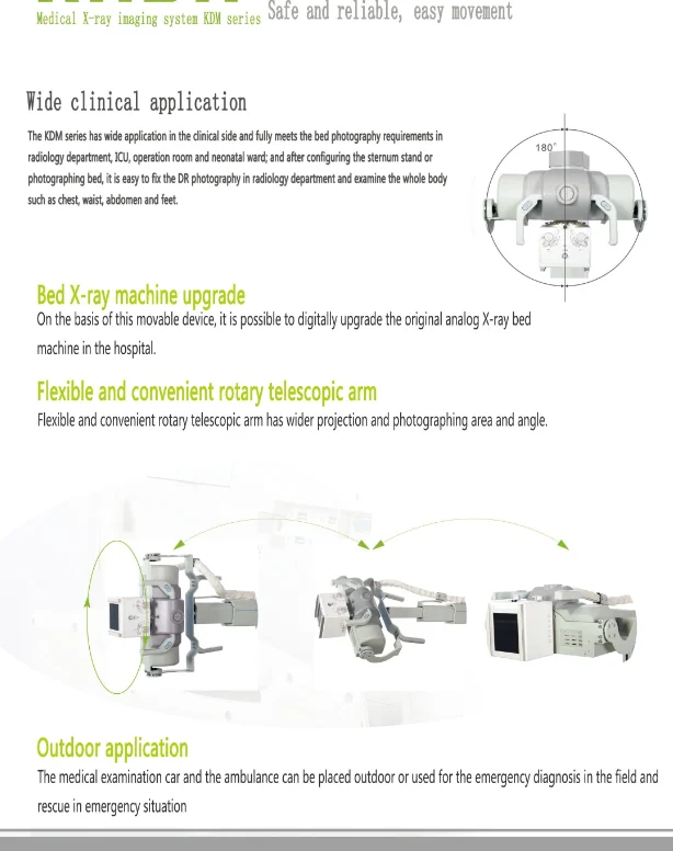 Medicalled mobile digital x-ray machine x rayfilm viewerx ray radiography