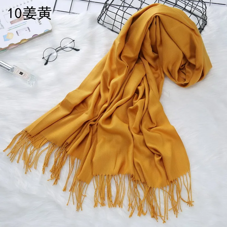 羊绒感觉女性超柔软舒适围巾多种颜色时尚羊绒披肩围巾