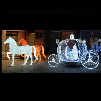 outdoor christmas rocking horse