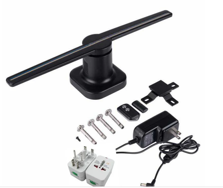 holographic 3d led fan display 42cm, 50cm, 65cm, 100cm with best price good price 43cm Led Fan advertising hologram projector 3d