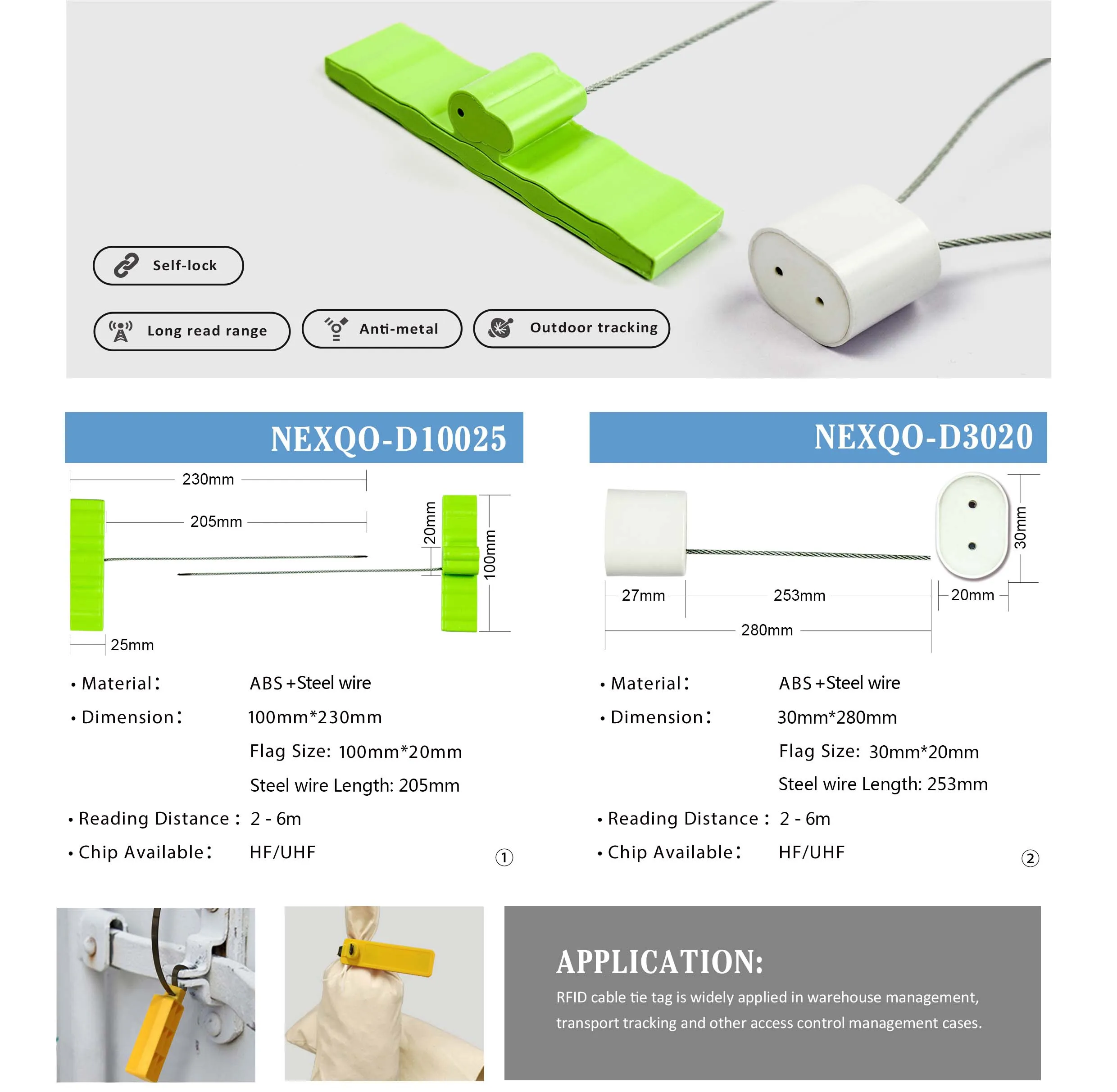 RFID Cable Tie Tags - Efficient Inventory Tracking
