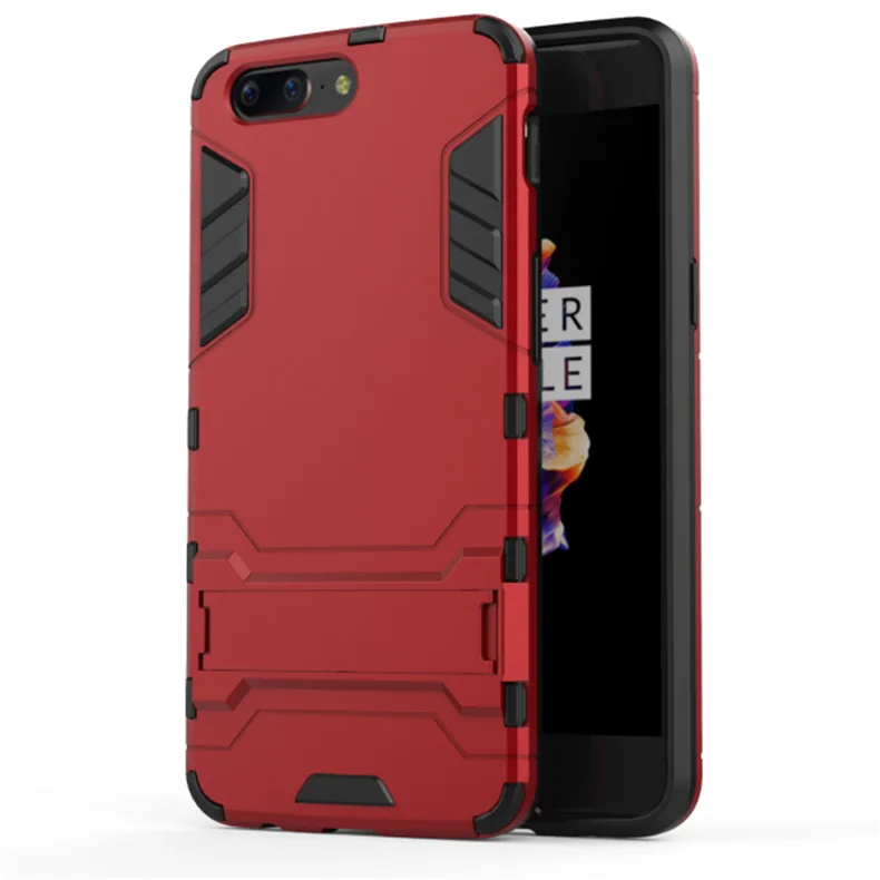 Hot sale shockproof hybrid case cover armor iron man Slim Armor TPU+PC phone case for oneplus 5 3/3T