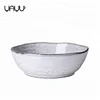 Attractive dustiness surface fambe effect handmade ceramic food serving dish / dinner stoneware plate