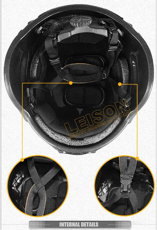 Kevlar Ballistic Helmet Set/with Adjustment System Inside The Helmet ...