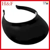 Customized logo adjustable sun protection black visor