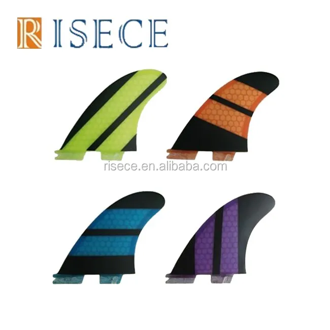 Click Tab Base Carbon Fiber Fins Carbon Bamboo Surfboard Fins G5