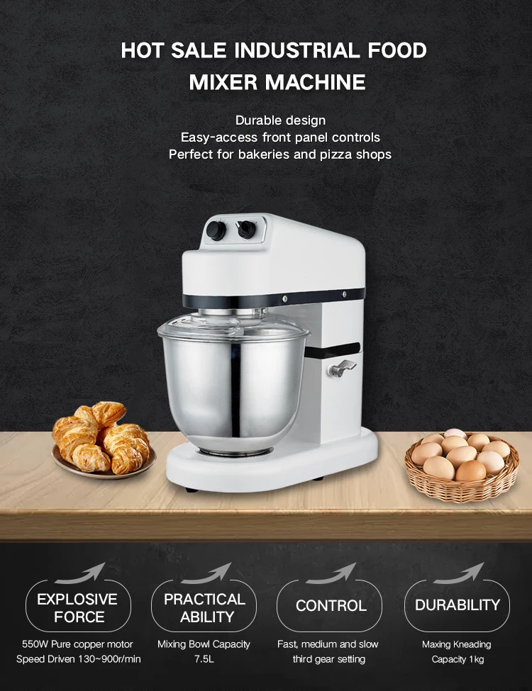 B8 Hot Sale Food Machine Cake Mixer Food Mixer,Stainless Steel 8l