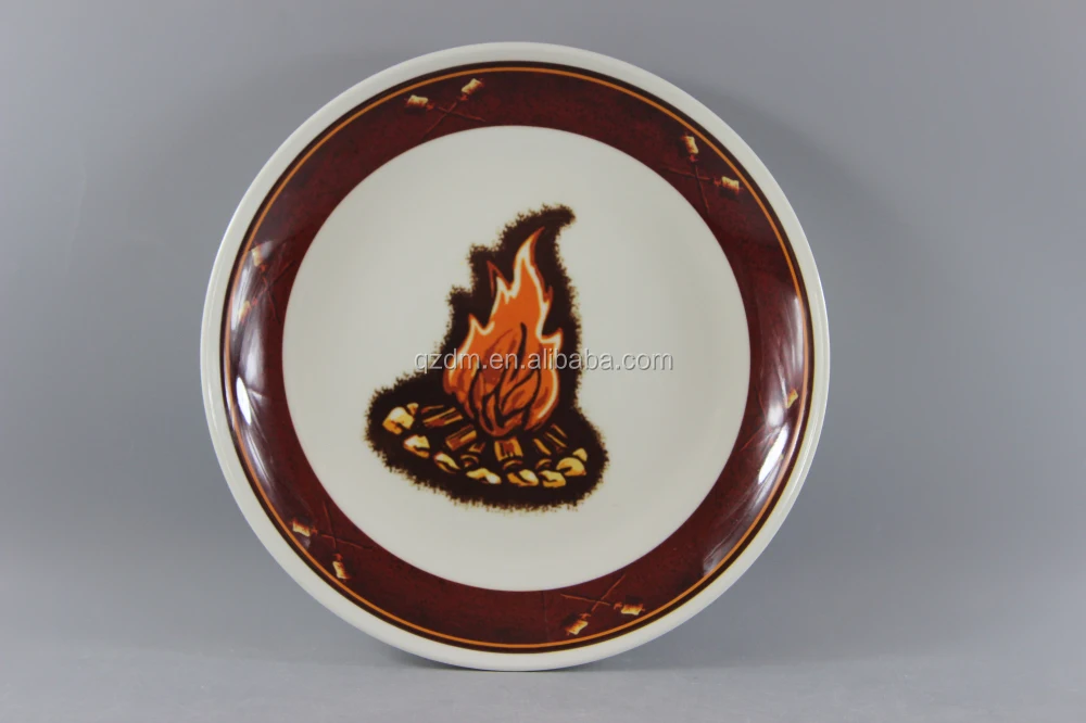 10 Inch Plastic Soup Plate Made Of Food Grade Melamine