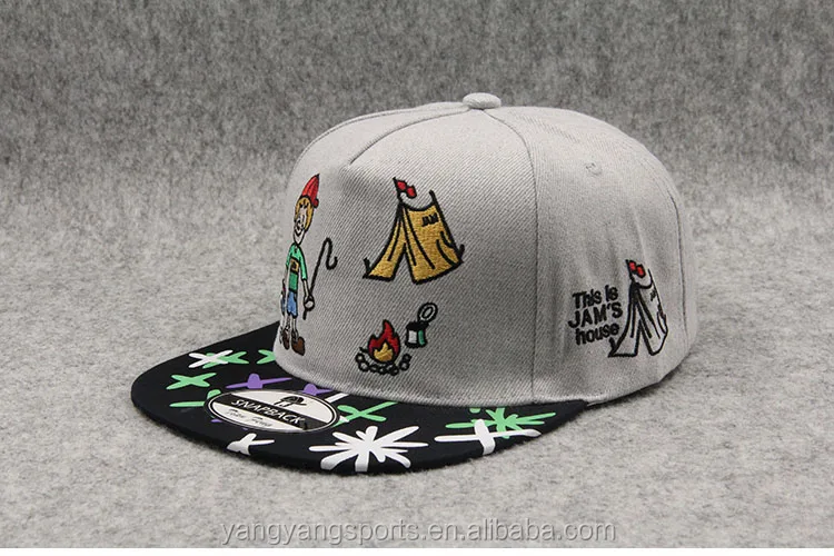 Factory Custom Different Types Of 6 Panel Snapbacks Hats Flexi Fit Flat