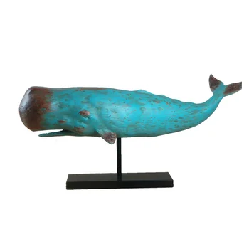 Hot Sale Artificial Cetacean Figure Resin Whale Sculpture For Home ...