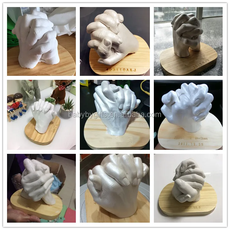 Adult 3d Handprint Hands Cast Life Casting Kit For Wedding Anniversary